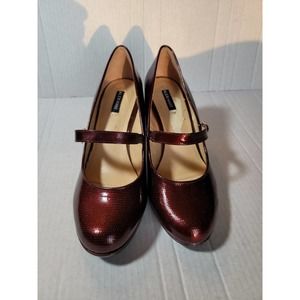 Alex Marie Burgundy Heels